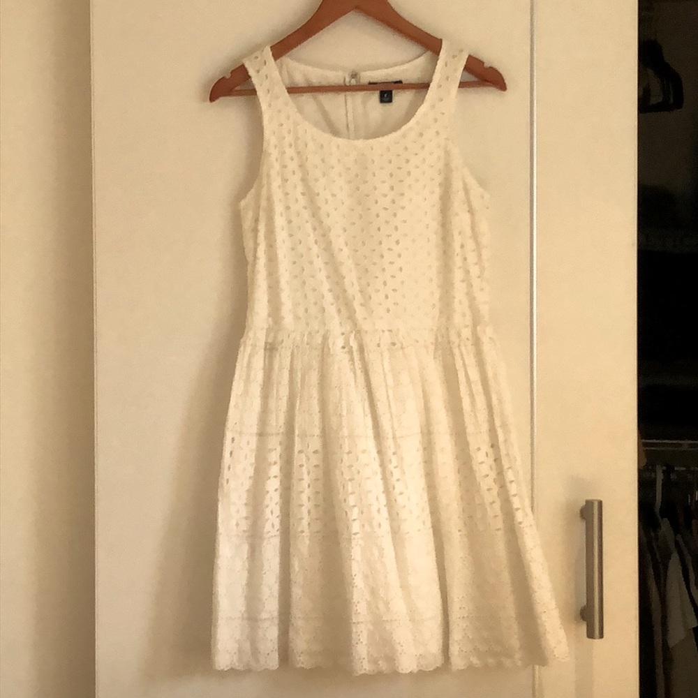 White eyelet dress
